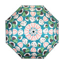 和柄テキスタイル 三つ折り畳み傘‐四色大福（わがらてきすたいる みつ折りたたみ傘-よんしょくだいふく）