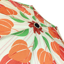 和柄テキスタイル 三つ折り畳み傘‐鬼灯に梟（わがらてきすたいる みつ折りたたみ傘-ほおずきにふくろう）