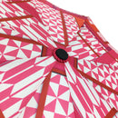 和柄テキスタイル 三つ折り畳み傘‐かさね折り紙／桃（わがらてきすたいる みつ折りたたみ傘-かさねおがみ／もも）