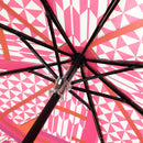 和柄テキスタイル 三つ折り畳み傘‐かさね折り紙／桃（わがらてきすたいる みつ折りたたみ傘-かさねおがみ／もも）