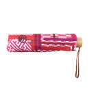 和柄テキスタイル 三つ折り畳み傘‐かさね折り紙／桃（わがらてきすたいる みつ折りたたみ傘-かさねおがみ／もも）