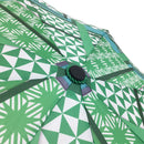 和柄テキスタイル 三つ折り畳み傘‐かさね折り紙／緑（わがらてきすたいる みつ折りたたみ傘-かさねおがみ／みどり）