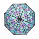 和柄テキスタイル三つ折りたたみ傘-彩色硝子／紫陽花(わがらてきすたいるみつおりたたみがさ-さいしきがらす／あじさい)