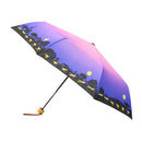 和柄テキスタイル三つ折りたたみ傘-夜に駆ける(わがらてきすたいるみつおりたたみがさ-よるにかける)