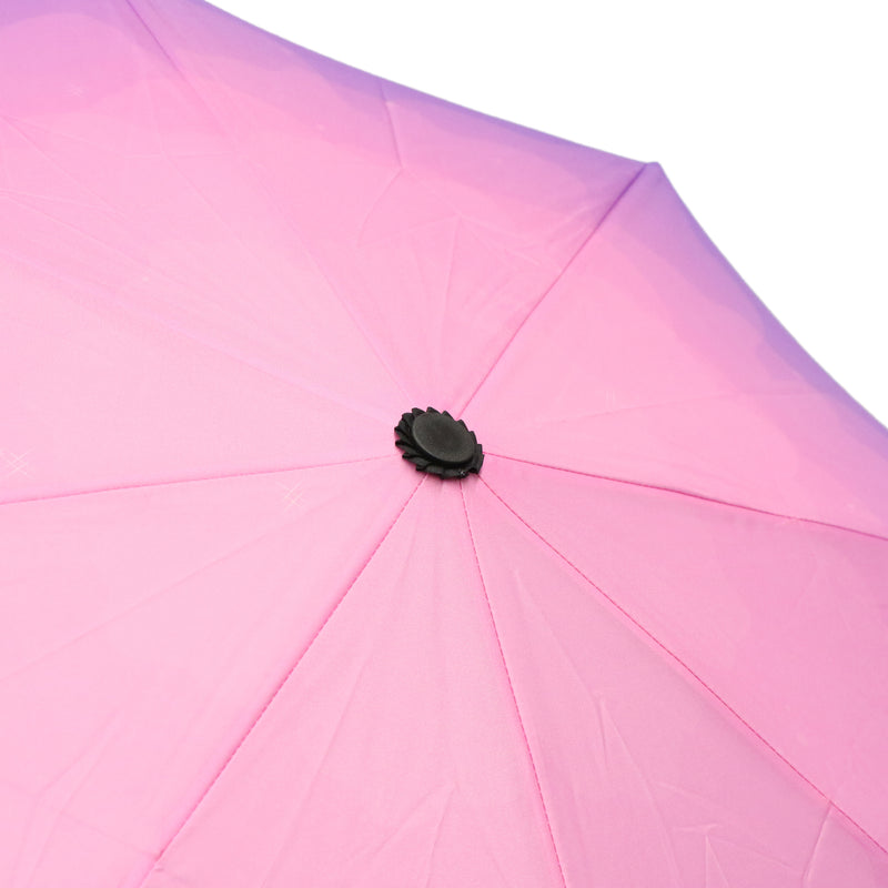 和柄テキスタイル三つ折りたたみ傘-夜に駆ける(わがらてきすたいるみつおりたたみがさ-よるにかける)