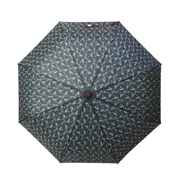 和柄テキスタイル三つ折りたたみ傘-新奇小紋 揺蕩薄煙(わがらてきすたいるみつおりたたみがさ-しんきこもん ようとううすけむり)