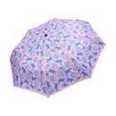 和柄テキスタイル三つ折りたたみ傘-新奇小紋／竹縫青虎(わがらてきすたいるみつおりたたみがさ-しんきこもん／たけぬいせいこ)