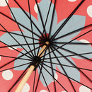 和柄テキスタイル 16本骨長傘‐いちご（わがらてきすたいる 16ぽんほねなががさ‐苺）