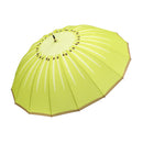 和柄テキスタイル16本長傘-一刀輪切り 皮付きキウイ(いっとうわぎり かわつききうい)