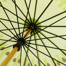 和柄テキスタイル16本長傘-一刀輪切り 皮付きキウイ(いっとうわぎり かわつききうい)