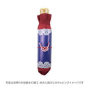 天然竹三つ折り畳み傘‐切絵雨にとと／深紅（てんねんたけみつ折りたたみ傘-きりえあめにとと／しんく）