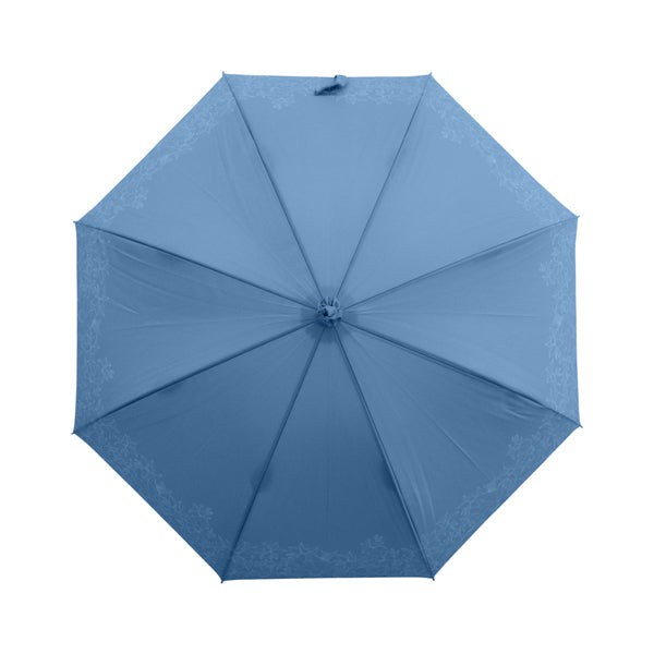 天然竹長傘日傘‐水仙／ブルー（てんねんだけながかさひがさ-すいせん／ぶるー）
