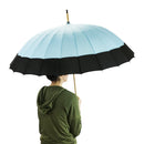 富嶽蛇の目24本骨長傘‐紫陽花に燕（ふがくじゃのめ24ほんほねなががさ-あじさいにつばめ）