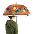 丸屋根深張傘‐牡丹百合／橙（ドーム傘-チューリップ／オレンジ）