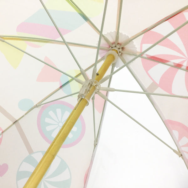 安全透明子供傘‐わらわべあめだま（あんぜんとうめいキッズかさ-わらわべあめだま）