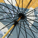 和柄テキスタイル 天然竹16本骨長傘‐鯉の滝登り／錦（わがらてきすたいる てんねんだけ16ぽんほねなががさ-こいのたきのぼり／にしき）