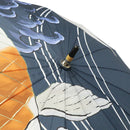 和柄テキスタイル 天然竹16本骨長傘‐鯉の滝登り／錦（わがらてきすたいる てんねんだけ16ぽんほねなががさ-こいのたきのぼり／にしき）