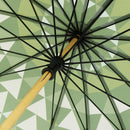 和柄テキスタイル 天然竹16本骨長傘‐鱗紋／煤柳（わがらてきすたいる てんねんだけ16ぽんほねなががさ-うろこもん／すすやなぎ）