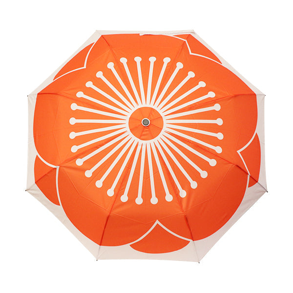 和柄テキスタイル 三つ折り畳み傘‐紅梅（わがらてきすたいる みつ折りたたみ傘-べにうめ）