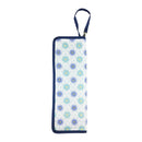 和柄テキスタイル 折り畳み傘袋‐花しずく／青（わがらてきすたいる 折りたたみ傘ケース-はなしずく／あお）