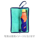 和柄テキスタイル 折り畳み傘袋‐花しずく／青（わがらてきすたいる 折りたたみ傘ケース-はなしずく／あお）