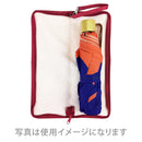 和柄テキスタイル 折り畳み傘袋‐花しずく／赤（わがらてきすたいる 折りたたみ傘ケース-はなしずく／あか）