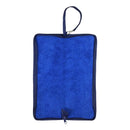 和柄テキスタイル 折り畳み傘袋‐縦縞／藍（わがらてきすたいる 折りたたみ傘ケース-たてじま／あい）