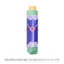 和柄テキスタイル 三つ折り畳み傘‐組合角に桔梗／薄水色（わがらてきすたいる みつ折りたたみ傘-くみあいかくにききょう／うすみずいろ）