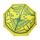 和柄テキスタイル 三つ折り畳み傘‐竹に飛び雀／芥子色（わがらてきすたいる みつ折りたたみ傘-たけにとびすずめ／からしいろ）