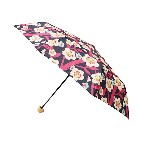 和柄テキスタイル 三つ折り畳み傘‐宵桜（わがらてきすたいる みつ折りたたみ傘-よいざくら）