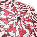 和柄テキスタイル 三つ折り畳み傘‐硝子菊／韓紅（わがらてきすたいる みつ折りたたみ傘-がらすぎく／からくれない）