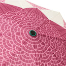 和柄テキスタイル 三つ折り畳み傘‐蓮／浅葱（わがらてきすたいる みつ折りたたみ傘-はす／あさぎ）