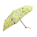 和柄テキスタイル 三つ折り畳み傘‐海辺力士／黄（わがらてきすたいる みつ折りたたみ傘-うみべりきし-き）