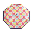 和柄テキスタイル 三つ折り畳み傘‐紙風船／梅重（わがらてきすたいる みつ折りたたみ傘-かみふうせん／うめがさね）