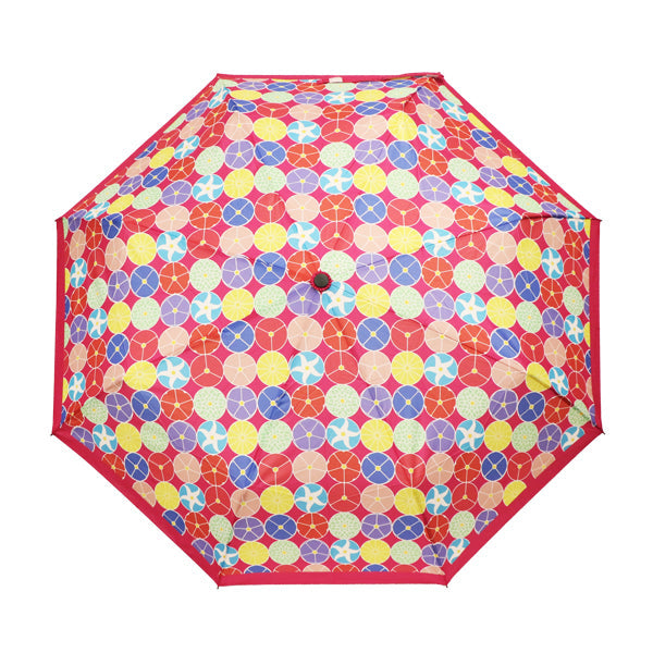 和柄テキスタイル 三つ折り畳み傘‐ねりきり（わがらてきすたいる みつ折りたたみ傘-ねりきり）