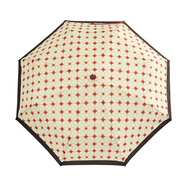 和柄テキスタイル 三つ折り畳み傘‐西洋札（わがらてきすたいる みつ折りたたみ傘-とらんぷ）