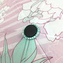 和柄テキスタイル 三つ折り畳み傘‐牡丹／桃（わがらてきすたいる みつ折りたたみ傘-ぼたん／もも）