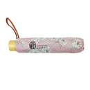 和柄テキスタイル 三つ折り畳み傘‐牡丹／桃（わがらてきすたいる みつ折りたたみ傘-ぼたん／もも）