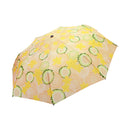 和柄テキスタイル 三つ折り畳み傘‐ゴーヤチャンプルー（わがらてきすたいる みつ折りたたみ傘-ごーやちゃんぷるー）