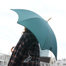 和柄テキスタイル 天然竹蝙蝠傘／深緑（わがらてきすたいる てんねんだけこうもり傘／ふかみどり）