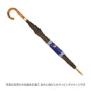 和柄テキスタイル 天然竹蝙蝠傘／濃灰（わがらてきすたいる てんねんだけこうもり傘／のうかい）