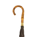 和柄テキスタイル 天然竹蝙蝠傘／濃灰（わがらてきすたいる てんねんだけこうもり傘／のうかい）