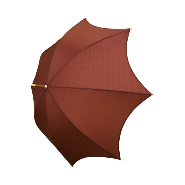 和柄テキスタイル 天然竹蝙蝠傘／燕脂（わがらてきすたいる てんねんだけこうもり傘／えんじ）