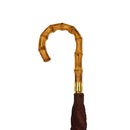 和柄テキスタイル 天然竹蝙蝠傘／燕脂（わがらてきすたいる てんねんだけこうもり傘／えんじ）