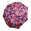丸屋根深張傘‐柘榴／紺藍（ドーム傘-ざくろ／こんあい）