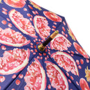 丸屋根深張傘‐柘榴／紺藍（ドーム傘-ざくろ／こんあい）