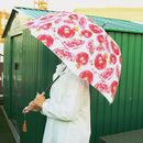 丸屋根深張傘‐柘榴／真白（ドーム傘-ざくろ／ましろ）