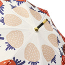 丸屋根深張傘‐苺／純白（ドーム傘-いちご／じゅんぱく）