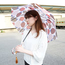 丸屋根深張傘‐苺／純白（ドーム傘-いちご／じゅんぱく）