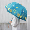 丸屋根深張傘‐蒲公英／浅葱（ドーム傘-たんぽぽ／あさぎ）